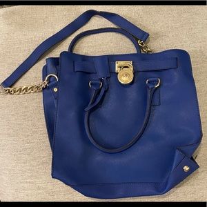 • MK• Large Hamilton (Blue/Gold) • Retail $358 •